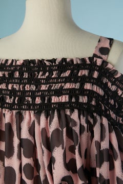 Vestido largo de seda estampado de BOUTIQUE MOSCHINO