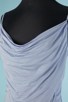 Vestido de jersey azul claro sin espalda de ALEXANDRE VAUTHIER