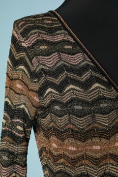Robe en maille jacquard multicolore à lurex M MISSONI
