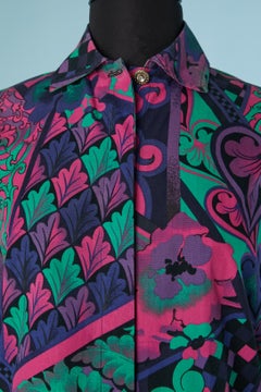 Printed cotton shirt VERSACE JEANS COUTURE
