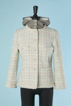 Pastel Tweed jacket with Hood and cuffs CHANEL Cruise 2025