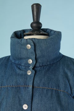 Denim down jacket CHANEL