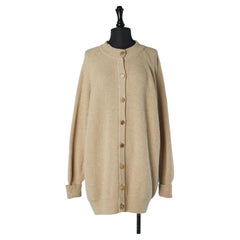 Beige cashmere cardigan CHANEL