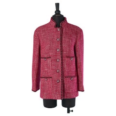 Pink Tweed single breasted jacket CHANEL