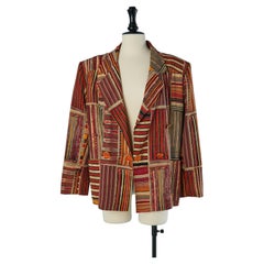 Printed blazer with gold metal button CHRISTIAN LACROIX