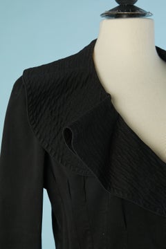 Black cotton double breasted jacket CHRISTIAN LACROIX JEANS