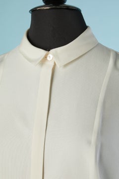 White silk and black cotton jumpsuit VIONNET