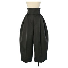 Black satin ballon trouser ALEXANDRE VAUTHIER COUTURE