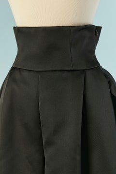 Black satin ballon trouser ALEXANDRE VAUTHIER COUTURE
