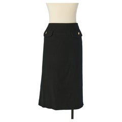 Black wool skirt CELINE