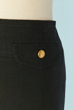 Black wool skirt CELINE