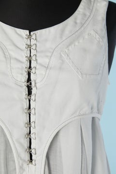 White sleeveless dress Le JEAN de MARITHE & FRANCOIS GIRBAUD