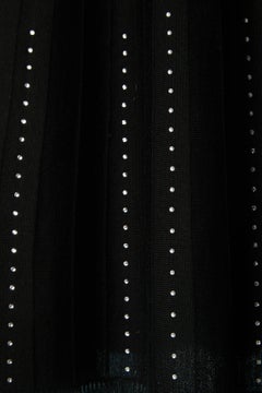Falda negra de punto con adornos de strass de SONIA RYKIEL