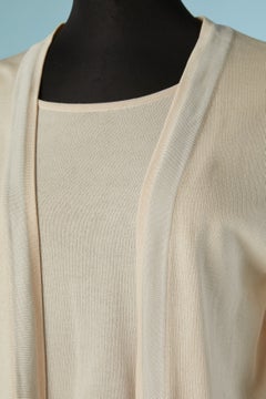 Champagne and grey cotton knit Twin-set CHANEL