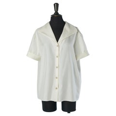 Off-white raw silk shirt CHANEL