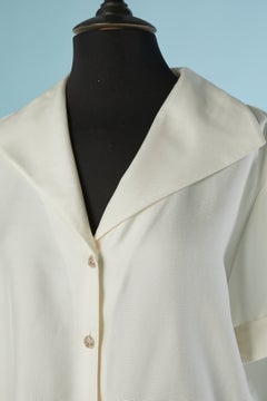 Off-white raw silk shirt CHANEL