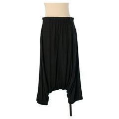 Sarouel court en rayonne noire MM6 Maison Margiela