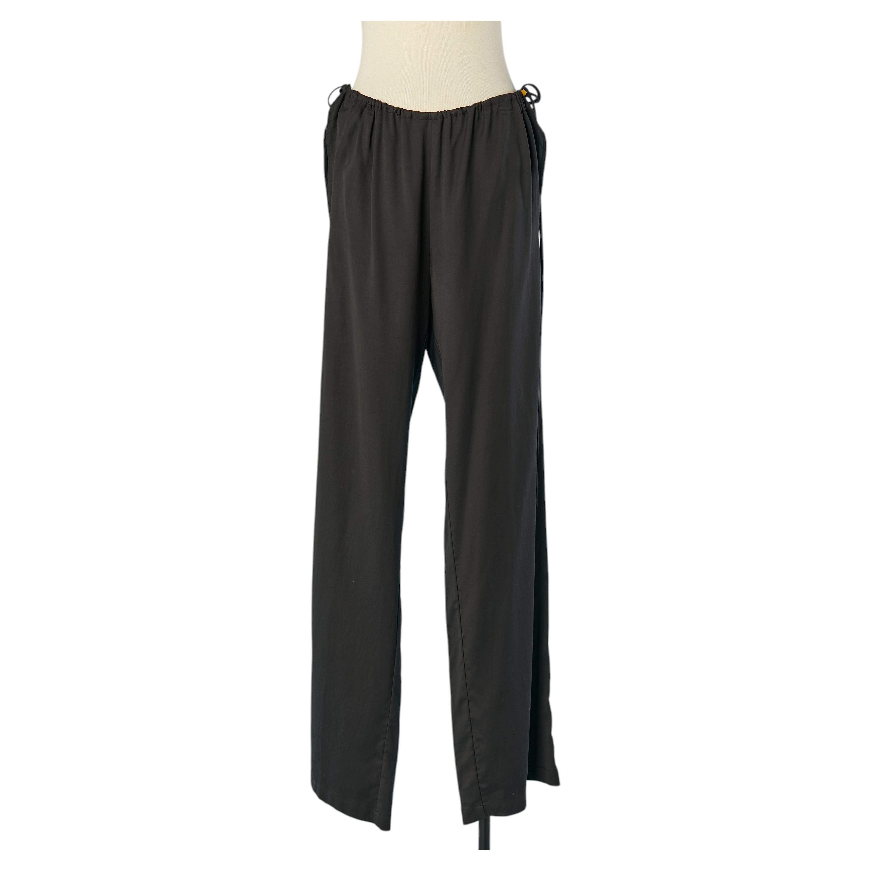 Black trouser with drawstring on the waist MAISON MARTIN MARGIELA