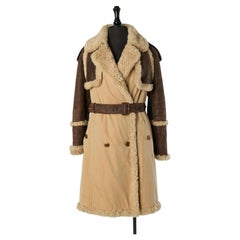 Gabardina de algodón y piel de oveja BURBERRY PRORSUM