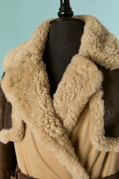 Gabardina de algodón y piel de oveja BURBERRY PRORSUM