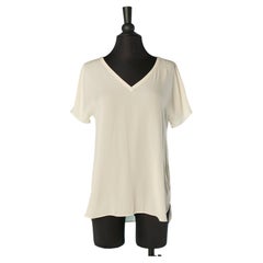 Off-white silk tee-shirt LORO PIANA
