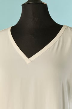 Off-white silk tee-shirt LORO PIANA
