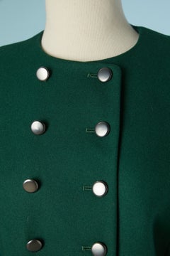 Forest green wool skirt suit YVES SAINT LAURENT Variation