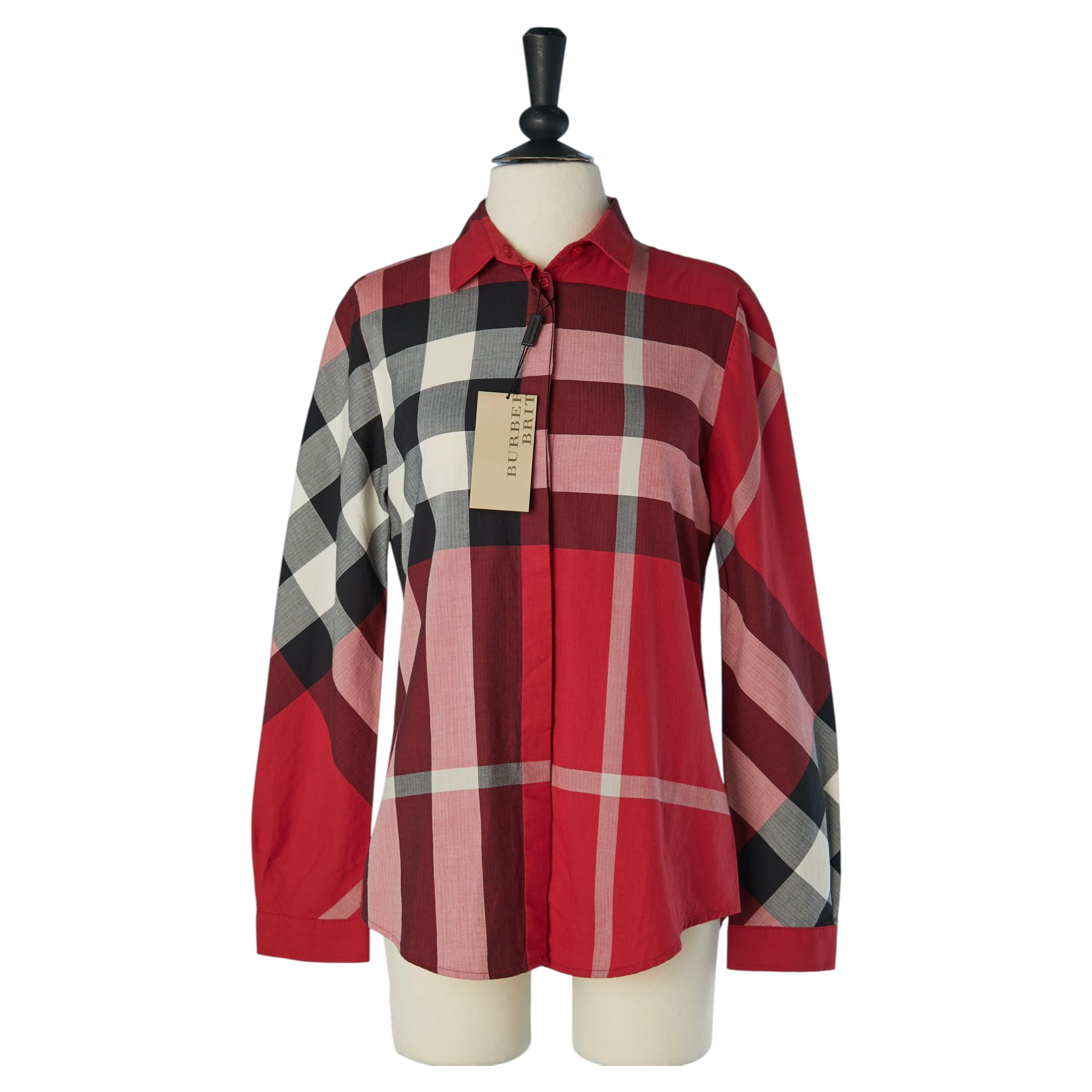 Camicia di cotone a quadri BURBERRY BRIT