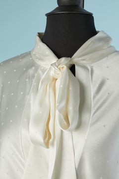 Off-white silk blouse with Polka dots pattern ALEXANDRE VAUTHIER COUTURE