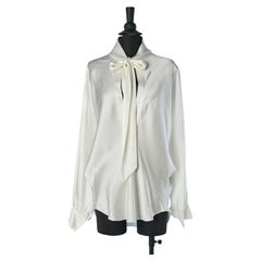 Off-white silk blouse with Polka dots pattern ALEXANDRE VAUTHIER COUTURE