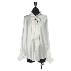 Off-white silk blouse with Polka dots pattern ALEXANDRE VAUTHIER COUTURE