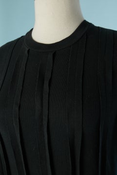 Black cotton jersey dress JEAN-PAUL GAULTIER JEANS