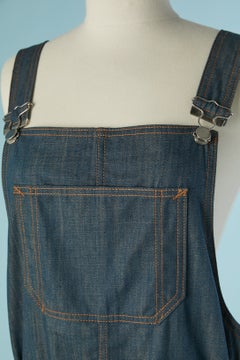 Mini dungaree denim dress JEAN-PAUL GAULTIER