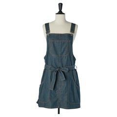 Mini dungaree denim dress JEAN-PAUL GAULTIER