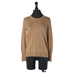 Beiger Pullover aus extrafeiner Merinowolle von BURBERRY