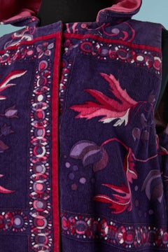 Long printed sleeveless beach Robe with hood EMILIO PUCCI