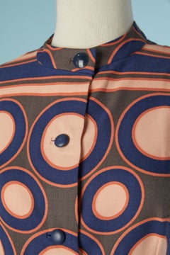 Printed mini dress PIERRE CARDIN