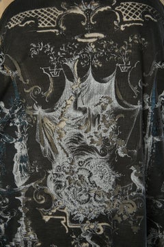Printed and dévoré jersey dress BALENCIAGA