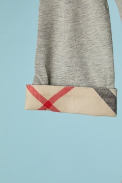 Hellgraues T-Shirt aus Baumwolljersey von BURBERRY BRIT