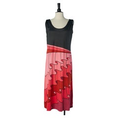 Printed Trompe l'oeil sleeveless jersey dress ROBERTA DI CAMERINO