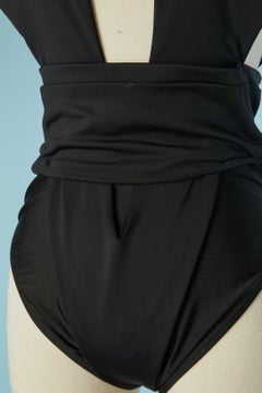 Combinaison en lycra noir ALEXANDRE VAUTHIER