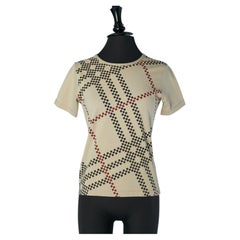 Beige printed tee-shirt BURBERRY LONDON