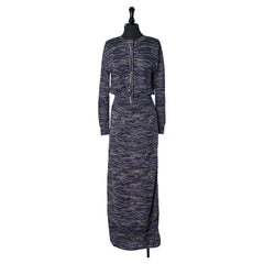 Lurex knit cardigan and skirt ensemble M MISSONI
