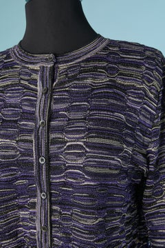 Lurex knit cardigan and skirt ensemble M MISSONI