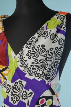 Long printed silk evening dress CHRISTIAN LACROIX