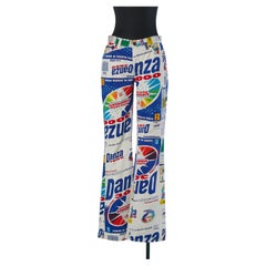 Printed cotton boot cut trouser D&G by DOLCE & GABBANA
