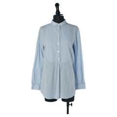 Pale blue cotton tunic BURBERRY BRIT