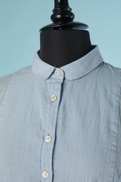 Pale blue cotton tunic BURBERRY BRIT