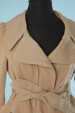 Beige cotton trench-coat PLEIN SUD JEANS