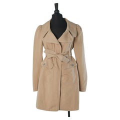 Beige cotton trench-coat PLEIN SUD JEANS